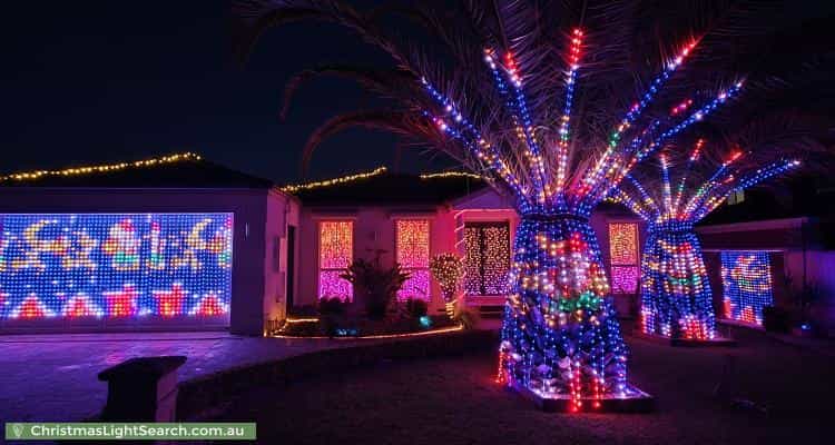 Christmas Light display at 10 Hillrise Close, Narre Warren South