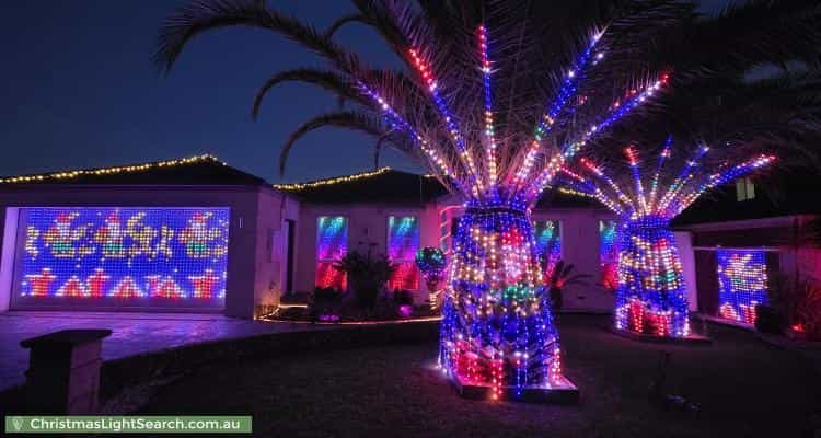 Christmas Light display at 9 Hillrise Close, Narre Warren South