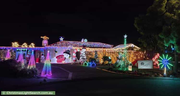 Christmas Light display at 33 Idaho Place, Craigie