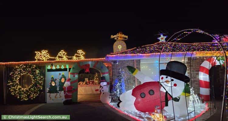 Christmas Light display at 33 Idaho Place, Craigie