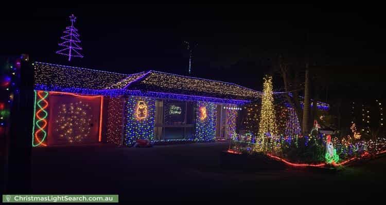 Christmas Light display at 2 Owenia Street, Algester