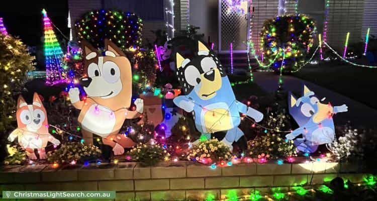 Christmas Light display at 43 Glengellan Street, Zillmere