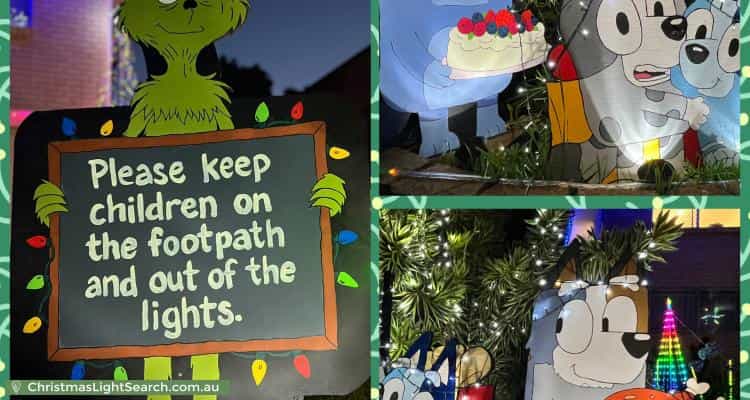 Christmas Light display at 43 Glengellan Street, Zillmere
