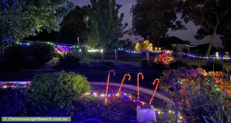 Christmas Light display at 36 Grange Avenue, Plenty