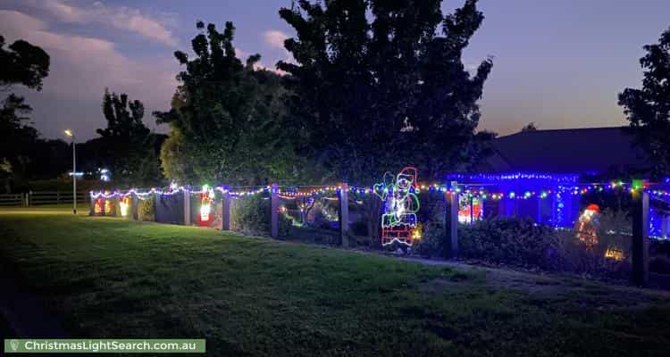 Christmas Light display at 36 Grange Avenue, Plenty