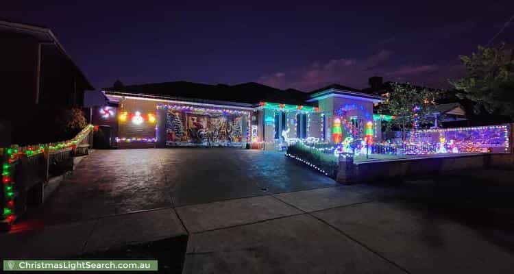 Christmas Light display at 36 Japonica Street, Bundoora