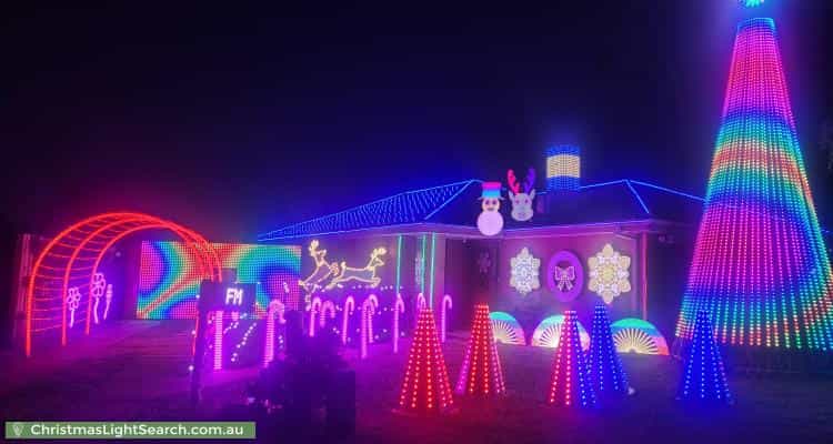 Christmas Light display at 8 Cassowary Close, Carrum Downs