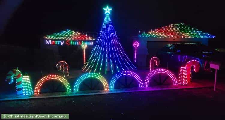 Christmas Light display at 42 Richardson Circuit, Conder