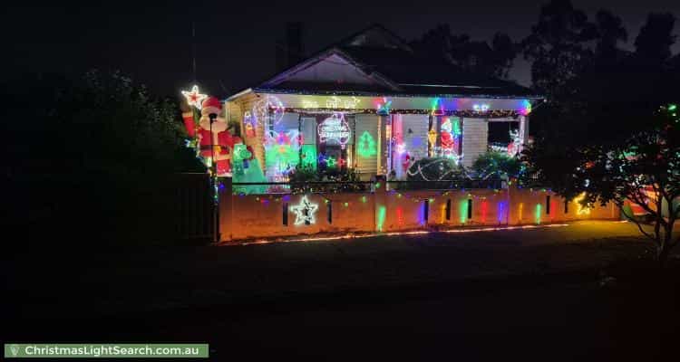 Christmas Light display at 9 Millett Street, Saint Arnaud