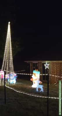 Christmas Light display at 15 Ironbark Crescent, Banks