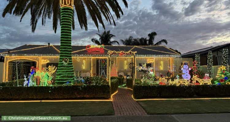 Christmas Light display at 42 Harold Lea Way, Hackham