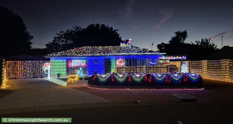 Christmas Light display at 25 Altson Circuit, Conder
