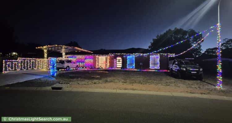 Christmas Light display at 23 Altson Circuit, Conder