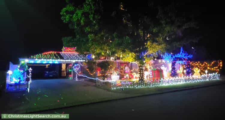 Christmas Light display at 59 Pilbara Crescent, Jane Brook