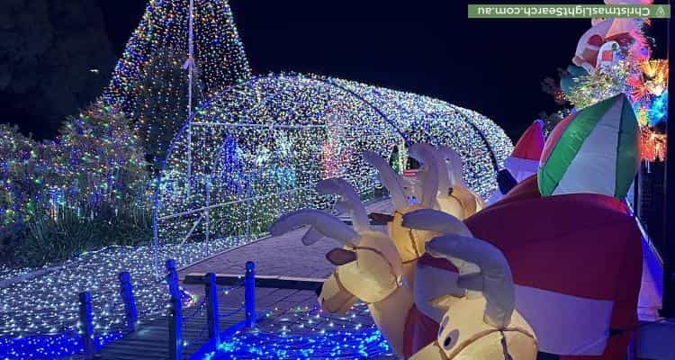 Christmas Light display at 36 Ballarat Street, Fisher