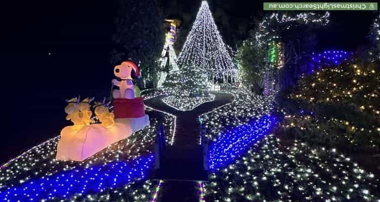 Christmas Light display at 36 Ballarat Street, Fisher