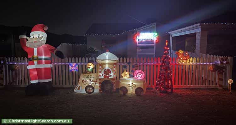 Christmas Light display at 26 Puttenham Street, Morley