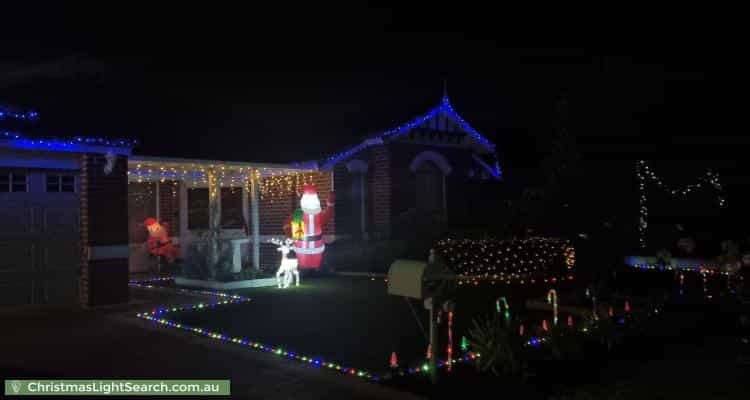 Christmas Light display at 25 Carlow Way, Darch