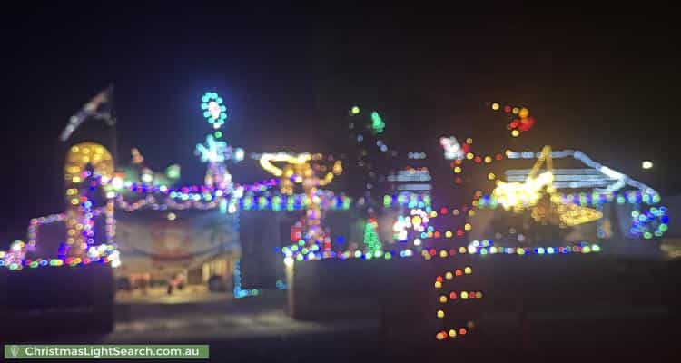 Christmas Light display at 59 Wittenoom Street, Boulder