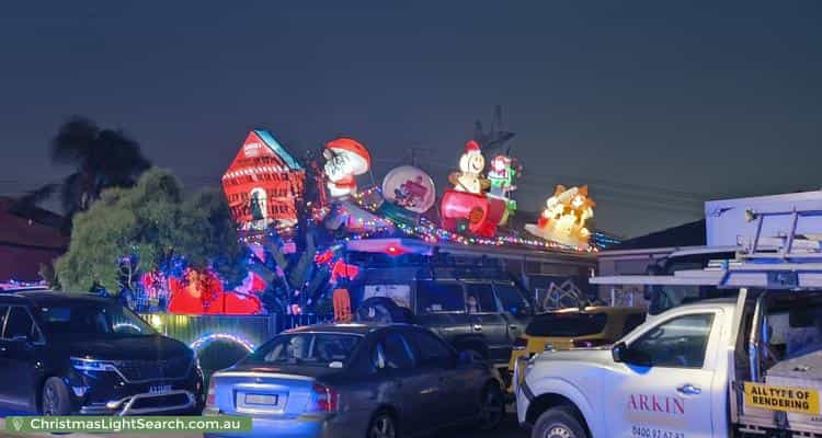 Christmas Light display at 12 Jamieson Close, Roxburgh Park