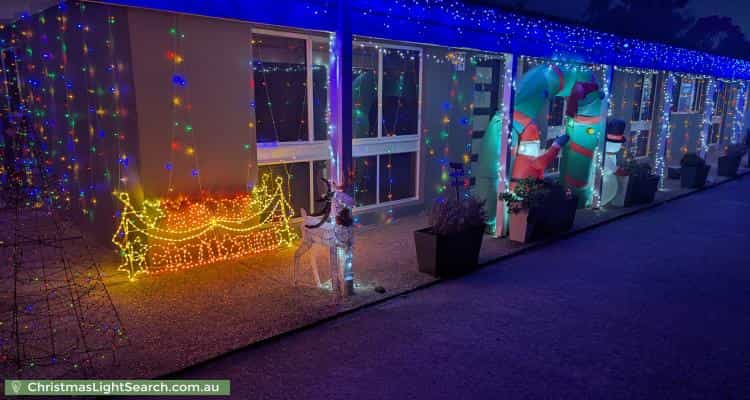 Christmas Light display at 8 Loton Place, Stirling
