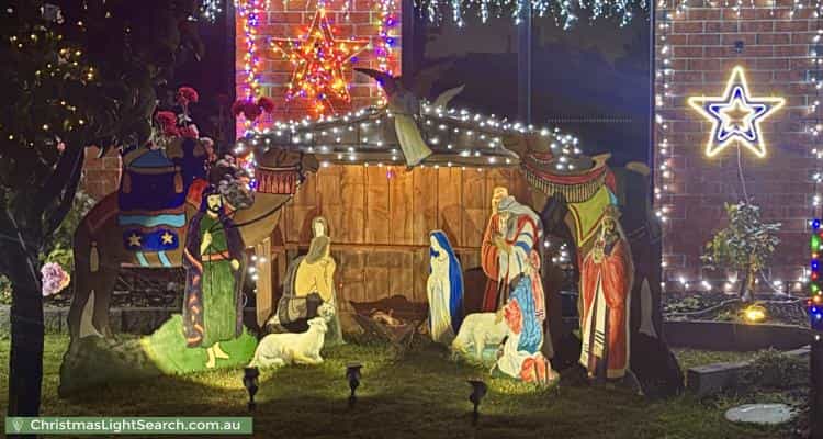 Christmas Light display at 27 Oak Avenue, Longwarry