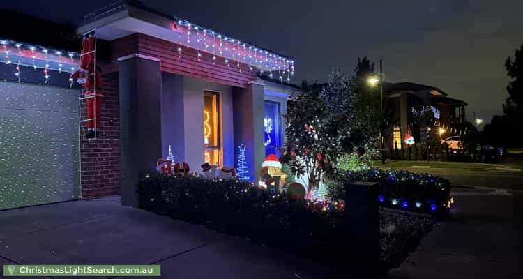 Christmas Light display at 40 Lincoln Way, Doreen