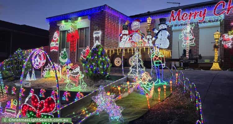 Christmas Light display at  Retreat Crescent, Sunbury