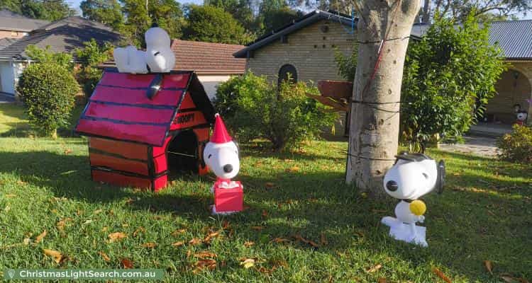 Christmas Light display at 31 Newton Street, North Epping