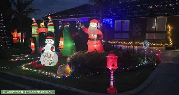 Christmas Light display at  Greenglades Court, Wandin North