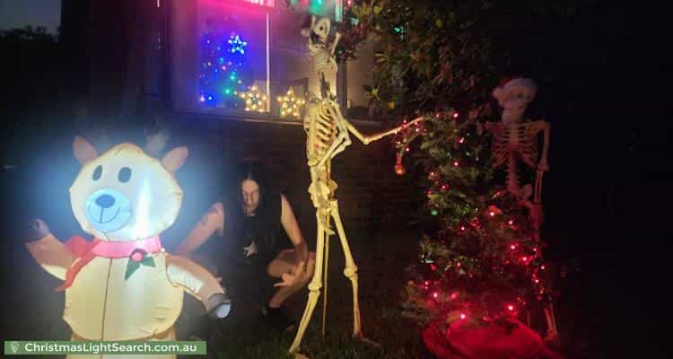Christmas Light display at 13 Beckett Street, Chadstone