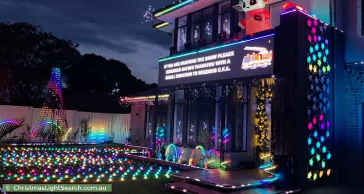 Christmas Light display at 55 Besgrove Street, Rosebud