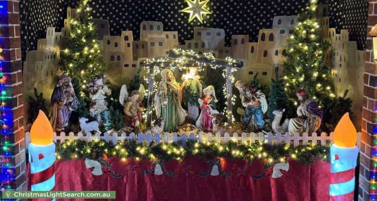 Christmas Light display at 4 Nalong Street, Saint Clair