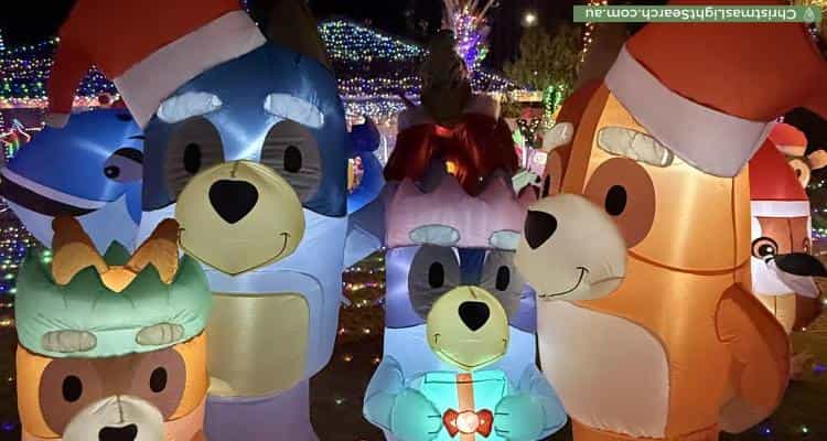 Christmas Light display at 23 Jindinga Way, Wanneroo