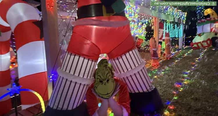 Christmas Light display at 23 Jindinga Way, Wanneroo