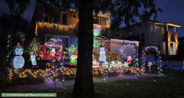 Christmas Light display at 38 Thornley Drive, Berwick