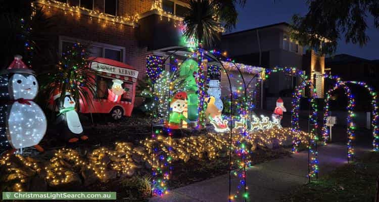 Christmas Light display at 38 Thornley Drive, Berwick