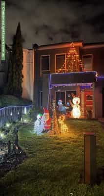 Christmas Light display at 28 West Court, Williamstown