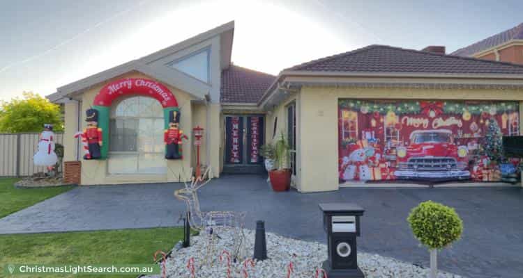 Christmas Light display at 82 Harbour Drive, Patterson Lakes