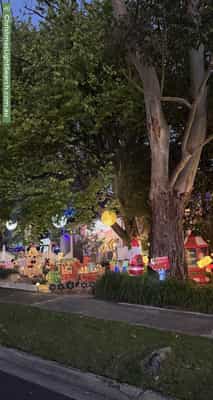 Christmas Light display at 69 Devereaux Street, Oak Park