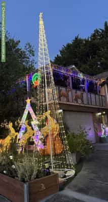 Christmas Light display at 69 Devereaux Street, Oak Park