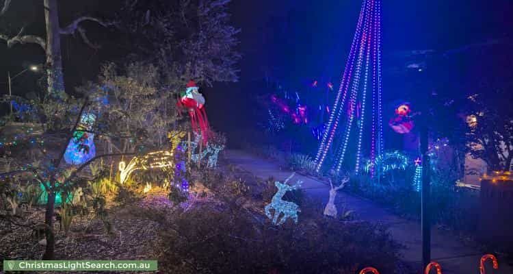 Christmas Light display at 100 Eucumbene Drive, Duffy