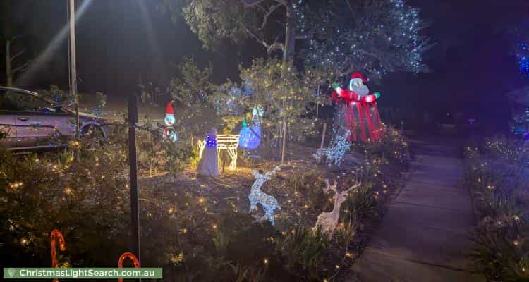 Christmas Light display at 100 Eucumbene Drive, Duffy