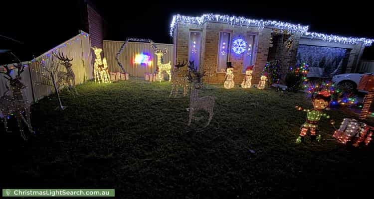 Christmas Light display at 120 Blue Horizons Way, Pakenham