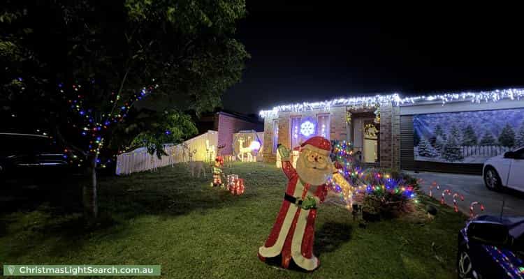 Christmas Light display at 120 Blue Horizons Way, Pakenham