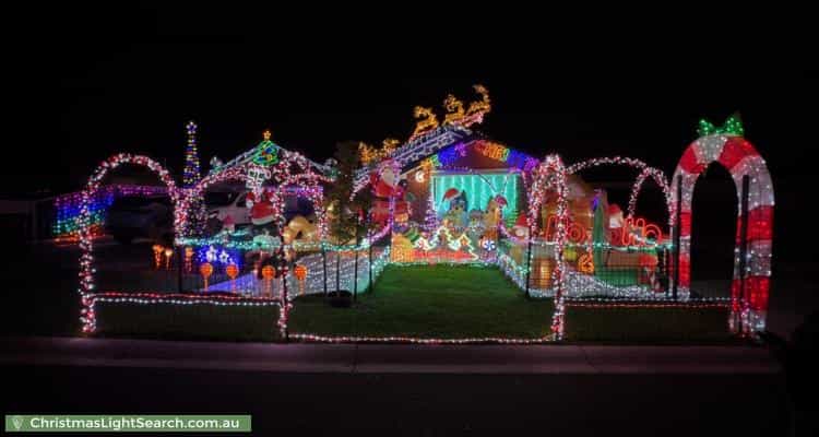Christmas Light display at 14 Sorghum Way, Delahey