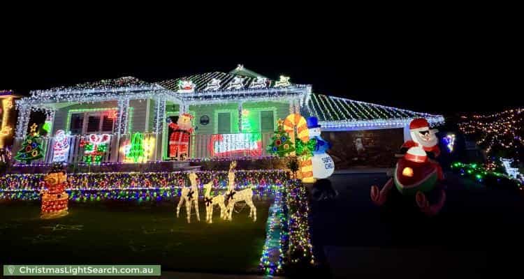 Christmas Light display at  Balmoral Rise, Wilton