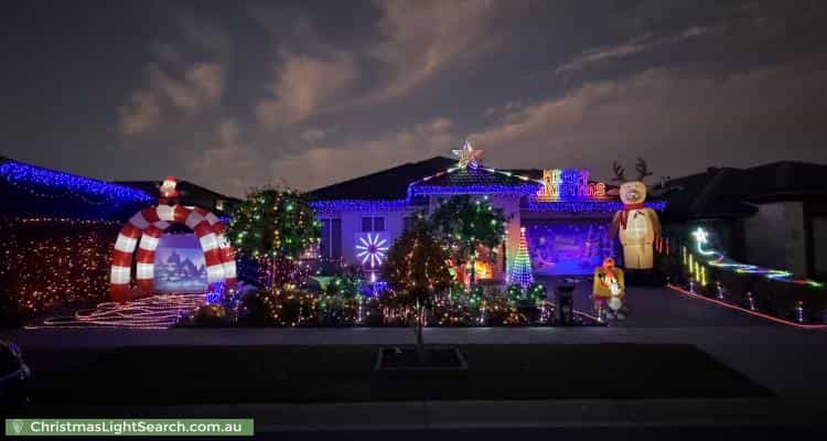 Christmas Light display at 3 Colonnade Street, Clyde North
