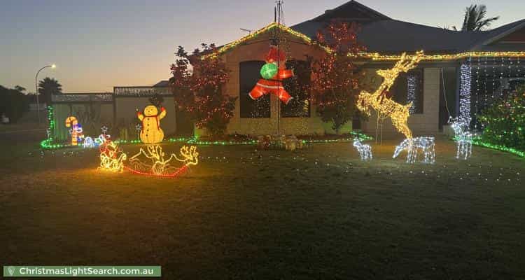 Christmas Light display at 24 Falabella Crescent, Eaton