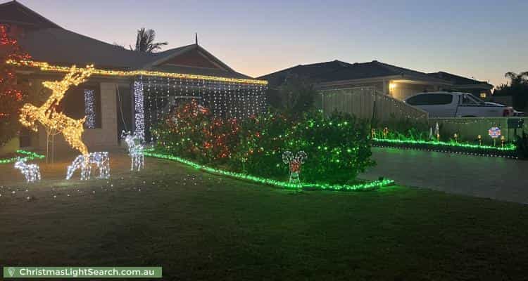 Christmas Light display at 24 Falabella Crescent, Eaton